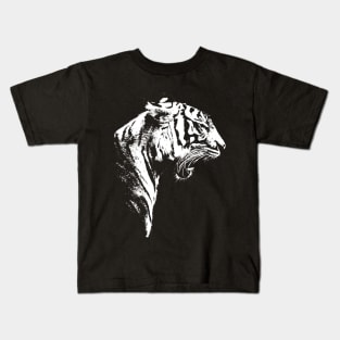 White Tiger #2 white only Kids T-Shirt